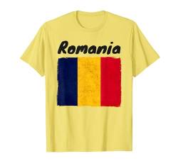 Rumänien Flagge Damen Rumänien Männer Frauen Kinder Romania T-Shirt von Rumänische Flagge Rumänien Kleidung Romania Flag