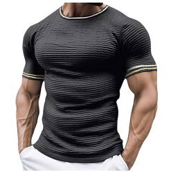 Generisch Herren Tee T-Shirt mit Rundhals-Ausschnitt | Herrenshirt Sommershirt Tshirt Weiss Herren Herren Oversize T-Shirt Print T-Shirt Herren Weiß Rundhals Slim Fit Tshirt Herren Langer Schnitt von Rumity