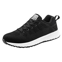 RRGEAR Herren Sportschuhe Damen Laufschuhe Mit Dämpfung Sneakers Straßenlaufschuhe Fashion Fitness Schuhe Atmungsaktiv Leichte Damen Sneaker Schwarz Sport Schuhe Manner von Rumity