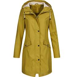 Rumity Damen Winter Warm Mantel Winddichte Pufferjacke Lang Outdoor Parka Gesteppte Verdickte Jacke mit Kunstpelz Kapuze Damen Pullover Winter Steppmantel von Rumity