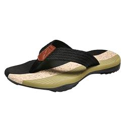 Rumity Herren Flip Flops Sandalen Bequeme Fußgewölbestütze Lässige Strandrutschen Schuhe Herrenhausschuhe Sandalen von Rumity