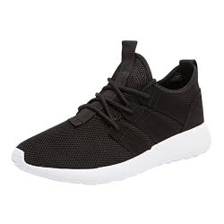 Rumity Herren Schuhe Sneakers Laufschuhe Sportschuhe Straßenlaufschuhe Turnschuhe Outdoor Leichtgewichts Laufschuhe Freizeit Atmungsaktive Fitness Sommer Herren Schuhe Turnschuhe Herren Schwarz von Rumity