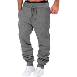 Rumity Jogginghose Herren Baumwolle Sweatpants Herren Hose Herren Lang Jogginghose Sporthose Sweathose Outdoor Stoff Super Stretch S M L XL 2XL 3XL 4XL 5XL von Rumity