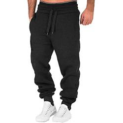 Rumity Jogginghose Herren Baumwolle Sweatpants Herren Hose Herren Lang Jogginghose Sporthose Sweathose Outdoor Stoff Super Stretch S M L XL 2XL 3XL 4XL 5XL von Rumity