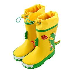 Rumity Unisex Kinder Kurze Waldtiere aus Naturkautschuk Gefüttert Gummistiefel Baby Gummistiefel Halbhohe Gummistiefel Kinder von Rumity