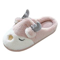 Rumity Winter Unisex Wärme Nette Karikatur Rabbit Hausschuhe Plüsch Soft Sole Indoor Slipper Baumwolle Pantoffeln Hausschuhe Herren Lustig Slippers Herren Herren Hausschuhe 43 von Rumity