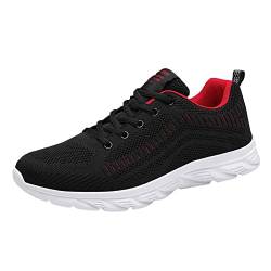 Rumity urnschuhe Damen Herren Leichtgewichts Atmungsaktiv Sportschuhe Sneaker Damen Herren Laufschuhe Freizeitschuhe für Outdoor Fitness Sporthalle Sportschuhe Herren Schwarz Schuhe Herren 48 von Rumity