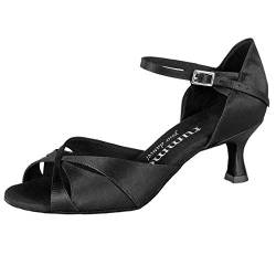 Rummos Damen Tanzschuhe R385 - Satin Schwarz - Medium (Normal) - 5 cm Flare - EUR 38,5 von Rummos