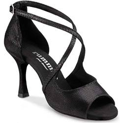 Rummos Damen Tanzschuhe R545 - Leder Schwarz Diva - Medium (Normal) - 6 cm Flare - EUR 40 von Rummos