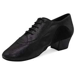 Rummos Damen Trainerschuhe R377 - Material: Leder/Nubuck - Farbe: Schwarz Diva - Weite: Medium (Normal) - Absatz: 4,5 cm Cuban - Größe: EUR 40 von Rummos