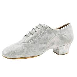 Rummos Damen Trainerschuhe R377 - Material: Leder/Nubuck - Farbe: Silber Cuarzo - Weite: Medium (Normal) - Absatz: 4,5 cm Cuban - Größe: EUR 37 von Rummos