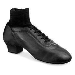 Rummos Herren Latein Tanzschuhe Premier 001 - Leder Schwarz - Medium (Normal) - 4,5 cm Latein - EUR 41 von Rummos