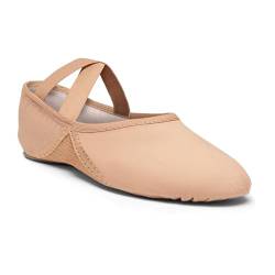 Rumpf 1007 Pique Ballettschläppchen vegan tan 42 EU, 8.5 von Rumpf