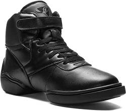 Rumpf 1500 Jazz Street Hip Hop Fitness Sport Tanz High Top Sneaker Farbe Schwarz und weiß, Schwarz, EU 43 - 43.5 GB 9 von Rumpf