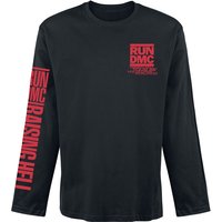 Run DMC Langarmshirt - Raising Hell Tour 86 - S bis M - für Männer - Größe M - schwarz  - Lizenziertes Merchandise! von Run DMC