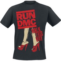 Run DMC T-Shirt - Walk This Way Legs - S bis L - für Männer - Größe L - schwarz  - Lizenziertes Merchandise! von Run DMC