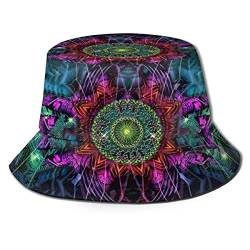 Rundafuwu Angeln Hüte Fisherman's Hat Psychedelic Trance Bucket Hat Boonie Cap Portable Sun Protection Summer Fisherman Cap von Rundafuwu