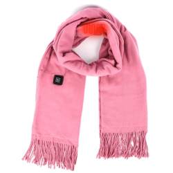 Beheizte Schals für Damen und Herren, lange, weiche Heizschals mit 3 Heizstufen, schnell aufheizender Winterschal für Damen (pink) von Runmeihe