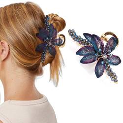 Runmi Haarklammern, Blumen-Haarklammern, rutschfeste Metall-Haarspangen, starker Halt, Haarspangen, Haarschmuck für Frauen und Mädchen von Runmi