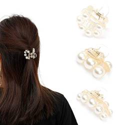 Runmi Haarklammern Perlen Haarspangen Haarspangen Kristall Haarklammern Haarschmuck für Frauen und Mädchen (3Stück) (B) von Runmi