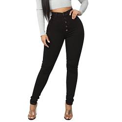 Runstarshow Jeanshose Damen Hohe Taille Deinm Jeans Skinny Stretch von Runstarshow