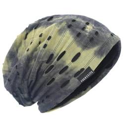 Ruphedy Herren Slouchy Beanie Skull Cap Sommer Dünn Baggy Oversized Strickmütze B301 - Grün - MEDIUM von Ruphedy