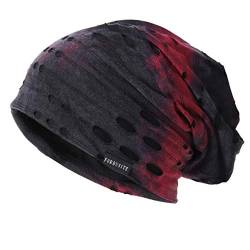 Ruphedy Herren Slouchy Beanie Skull Cap Sommer Dünn Baggy Oversized Strickmütze B301 - - MEDIUM von Ruphedy