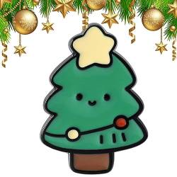 Weihnachts-Pin-Abzeichen,Niedliche und kreative Weihnachtsnadeln | Weihnachtshutnadeln für Damen und Herren, Weihnachtsbroschennadeln für Kleidertasche, Rucksack, Weihnachtsknopfnadeln Rurunklee von Rurunklee