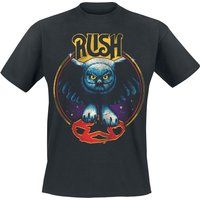 Rush T-Shirt - Owl Star - M bis XXL - für Männer - Größe M - schwarz  - Lizenziertes Merchandise! von Rush