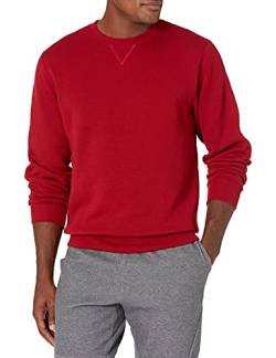 Russell Athletic Herren Dri-Power Fleece Sweatshirt - Rot - Mittel von Russell Athletic