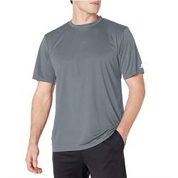 Russell Athletic Herren Kurzärmeliges Performance T-Shirt, Stahl, XX-Large von Russell Athletic