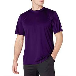 Russell Athletic Herren Kurzärmeliges Performance T-Shirt, violett, Large von Russell Athletic