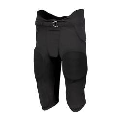 Russell Athletic Herren Standard Integrated 7-Piece Pad Football Pant, Black von Russell Athletic
