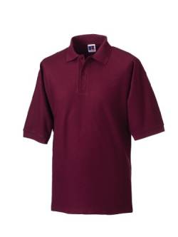 Russell Collection Klassisches Poloshirt aus Mischgewebe R-539M-0 XL,Burgundy von Russell Athletic