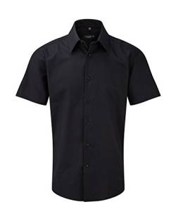 Russell Collection Kurzarm Oxford-Hemd R-923 m Shirt Gr. XL, schwarz - schwarz von Russell Collection