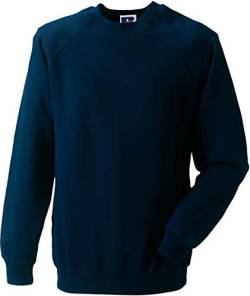 Russel Europe Herren Raglan Sweatshirt Pullover, Größe:L, Farbe:French Navy von Russell Europe