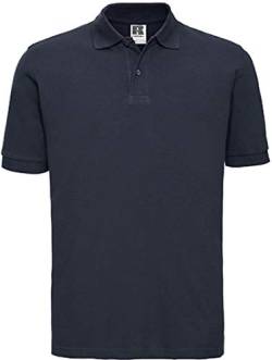 Russel Europe Men`s Classic Cotton Herren Polo Shirt, Größe:2XL, Farbe:French Navy von Russell Europe