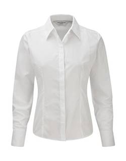 Russell Europe: Popelin Bluse LA R-924F-0, Größe:S;Farbe:White von Russell Europe