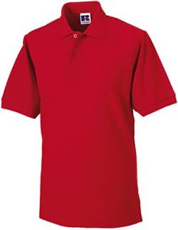 Russell Collection r-599 m-0 Poloshirt aus robustem Baumwollmischgewebe bis Größe 4XL S Rouge - Classic Red von Russell