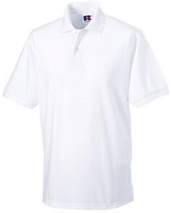 Russell Collection r-599 m-0 Poloshirt aus robustem Baumwollmischgewebe bis Größe 4XL XS Blanc - Blanc von Russell