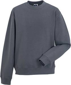 Russell Adults Authentic Sweat Herren Sweatshirt Größe XS - 3XL NEU, Größe:2XL, Farbe:Convoy Grey von Russell