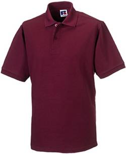 Russell Collection r-599 m-0 Poloshirt aus robustem Baumwollmischgewebe bis Größe 4XL L Rot (Burgunderrot) von Russell