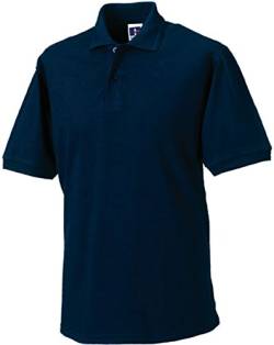 Russell Collection r-599 m-0 Poloshirt aus robustem Baumwollmischgewebe bis Größe 4XL S marineblau von Russell