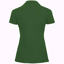 Russell Damen Polo Shirt Europe Klassik Kurzarm (XL - 42) (Flaschengrün) von Russell