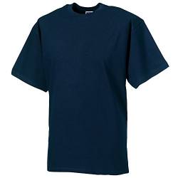 Russell Europe Herren T-Shirt, Kurzarm (2XL) (Marineblau) von Russell