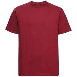 Russell Europe Herren T-Shirt, Kurzarm (2XL) (Rot) von Russell