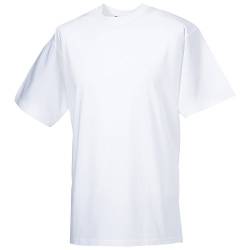 Russell Europe Herren T-Shirt, Kurzarm (2XL) (Weiß) von Russell