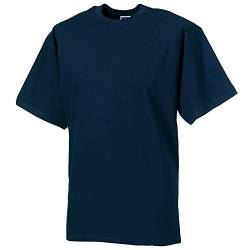 Russell Europe Herren T-Shirt, Kurzarm (L) (Marineblau) von Russell