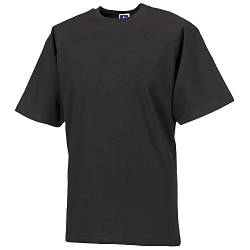 Russell Europe Herren T-Shirt, Kurzarm (XL) (Schwarz) von Russell