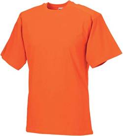 Russell Europe Herren T-Shirt/Arbeits-T-Shirt (3XL) (Orange) von Russell